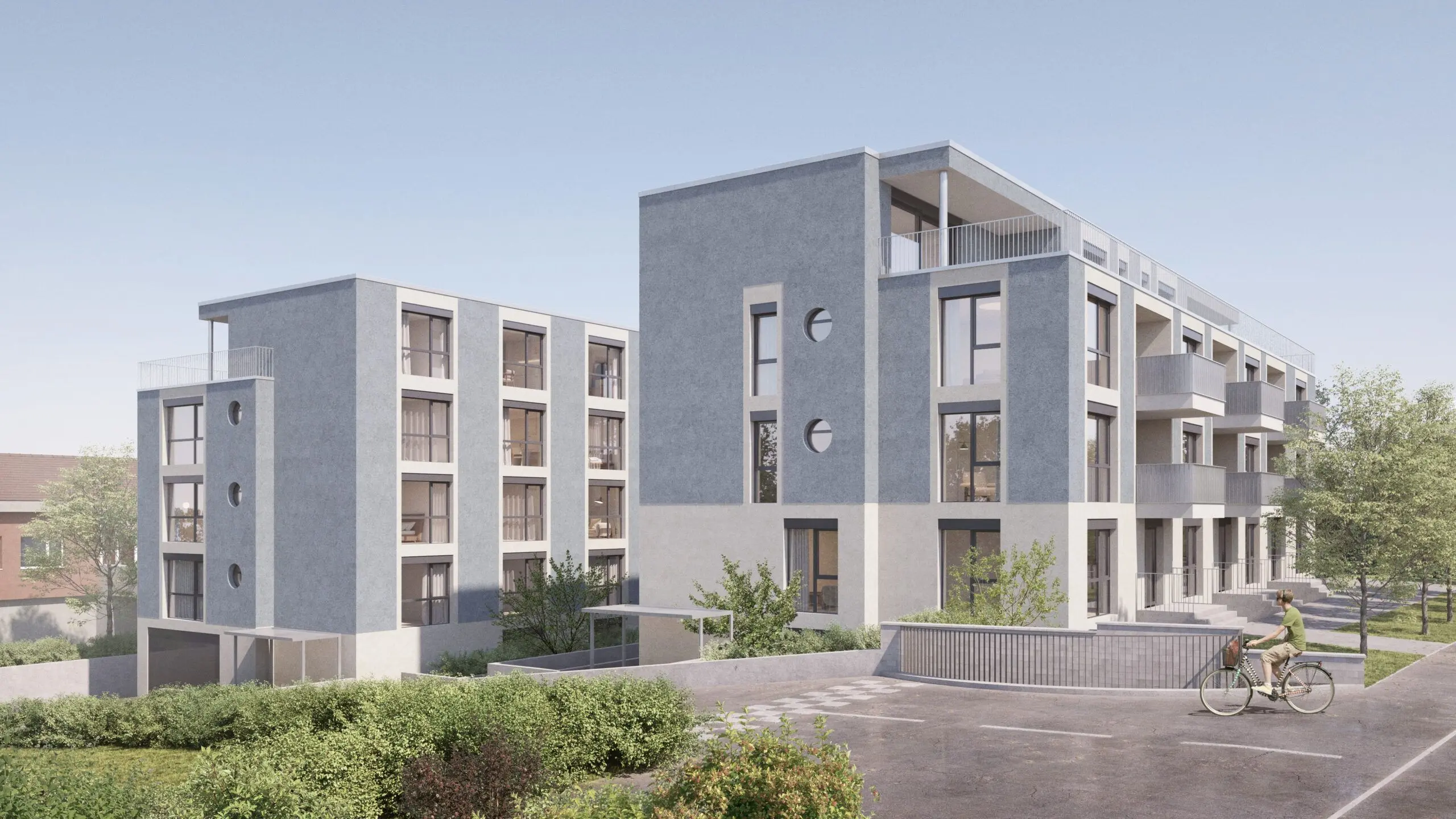 Visualisierung Blue Residence, Nottwil