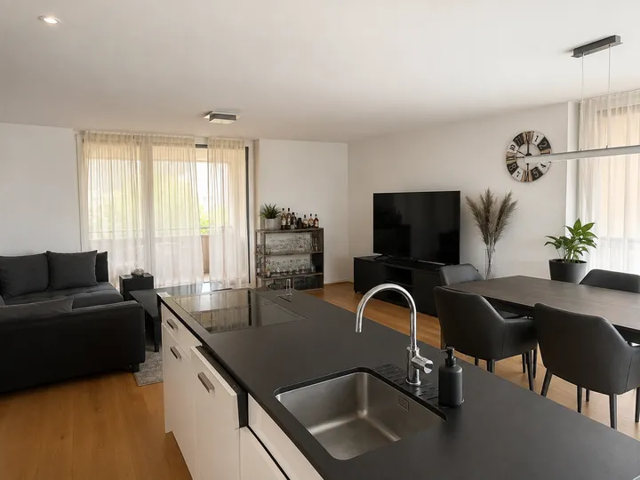 4.5-Zimmer-Wohnung in Jonen – Wohnbereich
