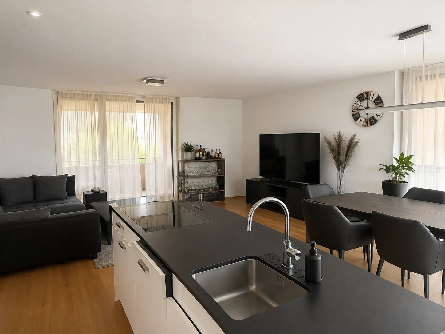 4.5-Zimmer-Wohnung in Jonen – Wohnbereich